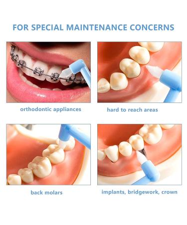 LOVEWEE End-Tuft Tapered Trim Toothbrush - 6 PCS Interspace Brush for Braces & Bridges - Buy Online on GoSupps.com