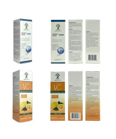 Matrixyl 3000 Serum & Vitamin C Toner - Anti-Aging Facial Skin Care | 30ml Serum + 1.7oz Toner for Youthful Skin - Buy Online on GoSupps.com