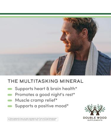 Magnesium Glycinate Gummies (400mg per Serving 30 Day Supply Grape Flavored) High Absorption Magnesium Supplement for Adults or Kids by Double Wood Supplements - Buy Online on GoSupps.com