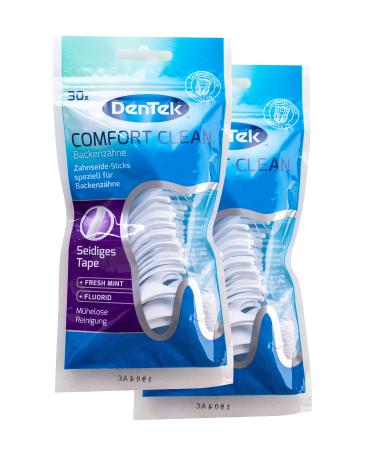 2x Dentek Comfort Clean dental floss sticks