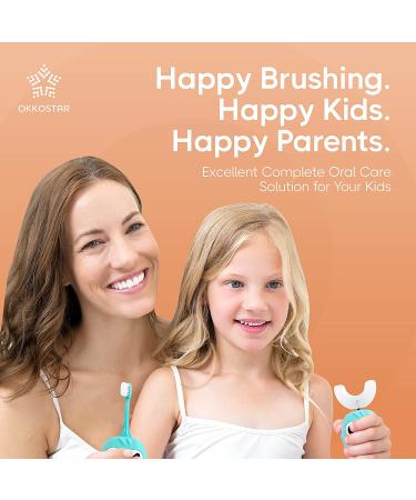 Kids Electric U-Shaped Toothbrush Set | BPA-Free | Ages 3-12 | 360 Toothbrush for Complete Oral Care - Buy Online on GoSupps.com