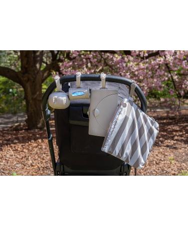 Ubbi On-The-Go Dual Pacifier Holder - Portable Diaper Bag Accessory for Newborns - Taupe - Buy Online on GoSupps.com