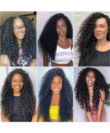 18 Synthetic Deep Twist Crochet Hair Extensions - 5 Packs Natural Black Deep Wave Bohemian Crochet Braids - 18 Inch - Buy Online on GoSupps.com