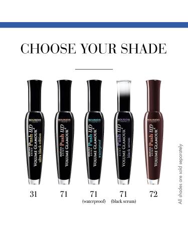 Bourjois Volume Glamour Push Up Waterproof Mascara No. 71 Black 0.24 oz - For Women - Buy Online on GoSupps.com