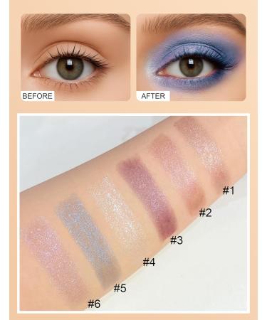  Erinde Erinde Glitter Stick Eyeshadow Waterproof Stick Eyeshadow High Coverage Creamy Texture Easy to Degrade Bright Pearlescent Effect Use as Eyeliner and Illuminant #3 - Buy Online on GoSupps.com