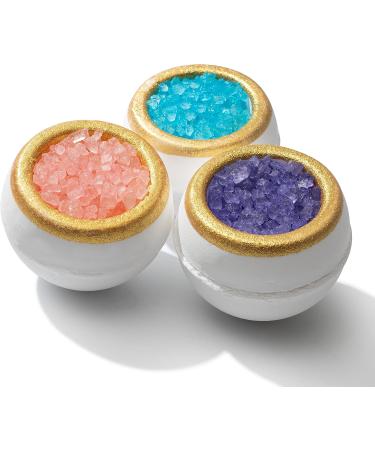 Organic Healing Geode Crystal Bath Bomb Set - Lavender, Rose, Jasmine - Aromatherapy Spa Bombs for Relaxation and Self Care - Perfect Gift for Her or Him - Buy Online on GoSupps.com