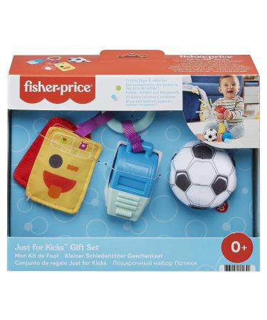 Fisher-Price Just for Kicks Newborn Gift Set - 3 Soccer-Themed Toys for Infant Sensory Play - Buy Online on GoSupps.com