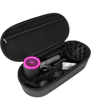 Hair Dryer Case Firm Wear Resistant Ergonomic Handle Impact Resistant Hair Dryer Accessories Case for Business Trip for HD01 HD03(Black) - Buy Online on GoSupps.com