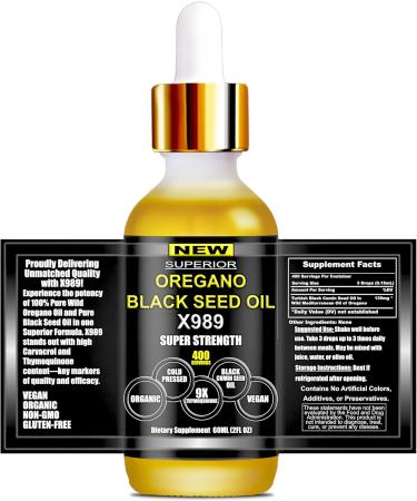 Oil Of Oregano With Black Seed Oil - 400 Servings 2 in 1 Wild Oregano Oil with Black Seed Oil Drops Organic Supplement Alternative to Oregano and Black Seed oil Gel Capsules Non-GMO Vegan Oregano Black Seed 2 Fl Oz (Pa  - Buy Online on GoSupps.com