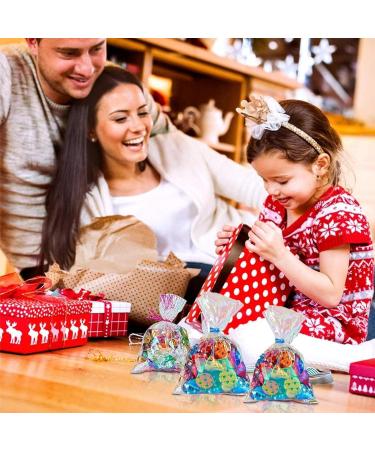 Cellophane Sweet Bags 100 Pcs 13x18cm Cellophane Party Bags with 100 Pcs Colored Twist Ties for Candy Treat Cookie Kids Party Gift Bags - Buy Online on GoSupps.com