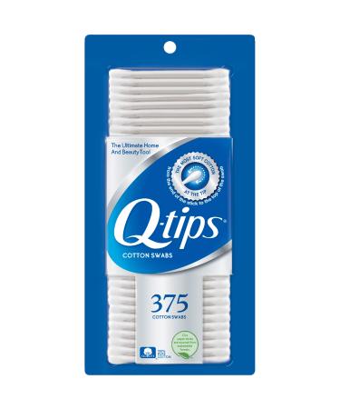 Q-tips Cotton Swabs For Hygiene and Beauty Care Original Cotton Swab Made With 100% Cotton 375 Count - Buy Online on GoSupps.com