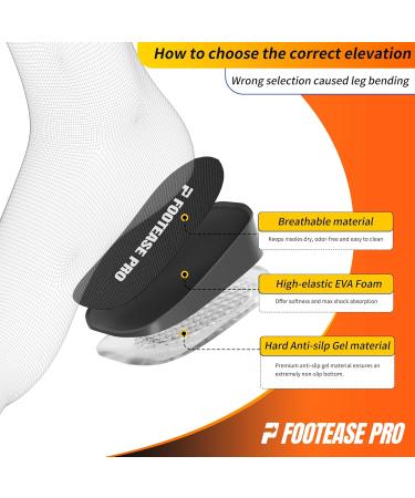 Height Increase Insoles - Comfort Boosting Shoe Lifts for Men & Women | 1.4'' Heel Inserts for Plantar Fasciitis & Pain Relief - Buy Online on GoSupps.com