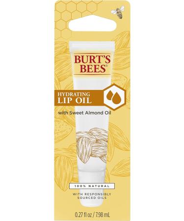 Burt's Bees Hydrating Lip Oil with Sweet Almond Oil 7.98 ml (Pack of 1) - Buy Online on GoSupps.com