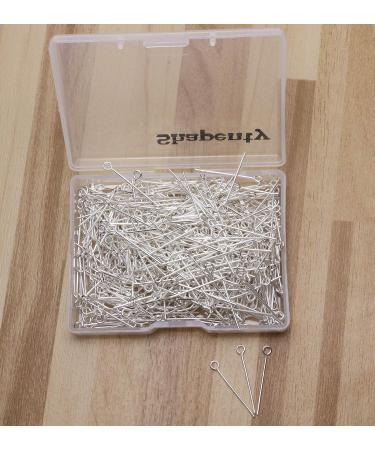 Shapenty 500PCS Mini Metal Wire Eyepins for DIY Craft Jewelry Making - Silver, 24mm/1 Inch - Buy Online on GoSupps.com