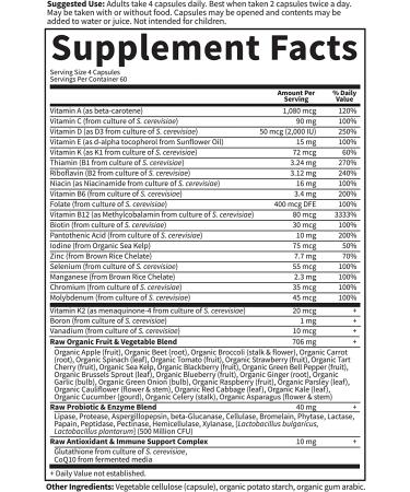 Garden of Life Vitamin Code 50 & Wiser Women - 240 Vegetarian Capsules for Women's Health - Buy Online on GoSupps.com