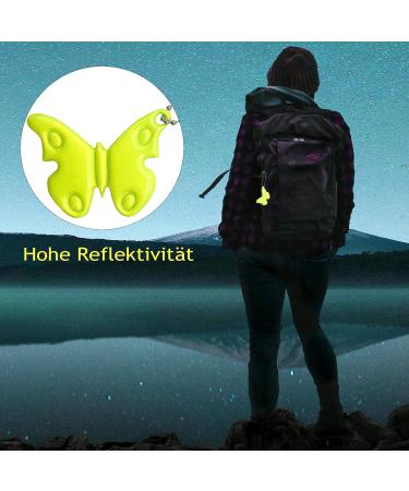 Shop Aghoer Reflector Pendant - 32-Piece Butterfly Safety Reflectors for Clothing School Bags & Pets | International Shipping Available - Buy Online on GoSupps.com