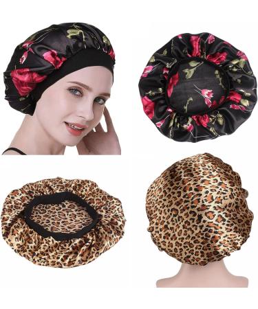 Tergy Satin Bonnet Caps for Women - Set of 12 | Elastic Band Bonnet Hats for Sleeping and Hair Care - Great for Black Women - Buy Online on GoSupps.com