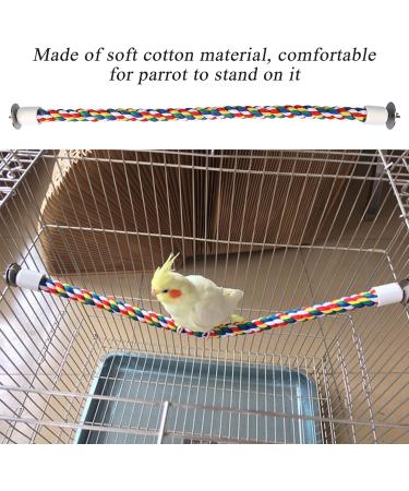 Colorful Bird Rope Bungee Toy - Flexible Parrot Ladder Swing & Cage Accessories - Buy Online on GoSupps.com