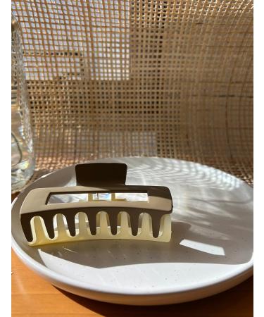 4 Pack of Trendy Two-Colored Rectangular Hair Sharktooth Claws - 4.1 inches - Buy Online on GoSupps.com