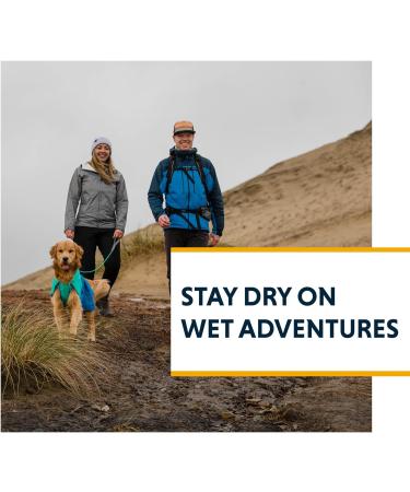 RUFFWEAR Sun Shower Rain Poncho for Dogs - Lightweight Waterproof Raincoat Large Size in Blue Dusk - International Shipping Available - Buy Online on GoSupps.com