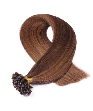 Keratin Bonding Hair Extensions #4/30 Mix - 70cm - 50 Strands - 100% Remy Real Hair - U-Tip - Novon Hair Extensions - Buy Online on GoSupps.com