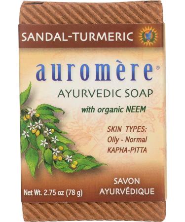 Auromere Ayurvedic Bar Soap Sandalwood-Turmeric - 2.75 oz