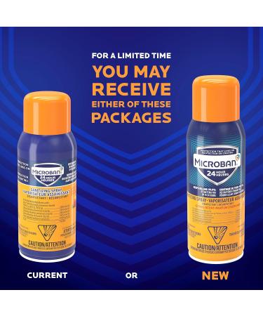 Buy Microban Sanitizing Spray 24hr Citrus Scent - 12.5oz | Effective Germ Protection & Freshness | International Shipping Available - Buy Online on GoSupps.com