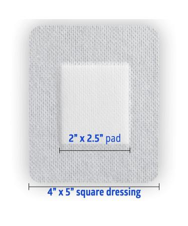 Medline Bordered Gauze Adhesive Island Dressing 4x5 - 15 Count | Sterile Wound Care - Buy Online on GoSupps.com