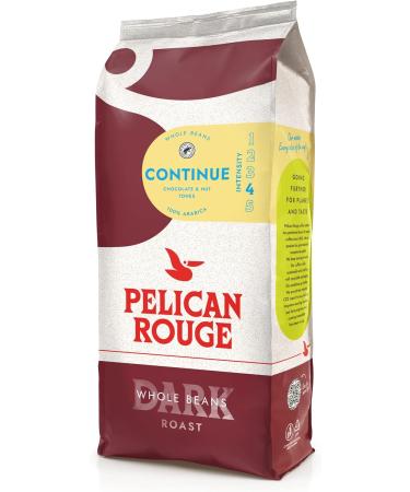 Pelican Rouge CONTINUE Whole Dark Roasted Coffee Beans 1kg Bag | 100% Arabica | Rainforest Alliance Certified | New 2023 Blend | Fully-Recyclable Packaging - Buy Online on GoSupps.com