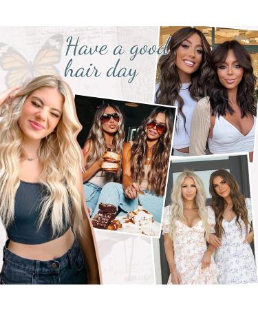 Invisible Secret 20 Brown Balayage Hair Extensions | Adjustable Size Curly Synthetic Clip-ins for Women - Buy Online on GoSupps.com