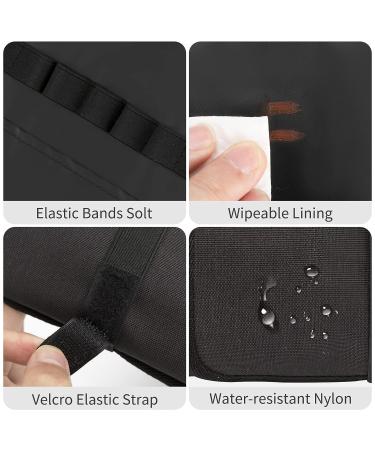 Lipstick Organizer - 32 Slots Portable Travel Lipstick Holder with Elastic Bands | Makeup Storage Bag for Lipsticks and Lip Glosses - Buy Online on GoSupps.com