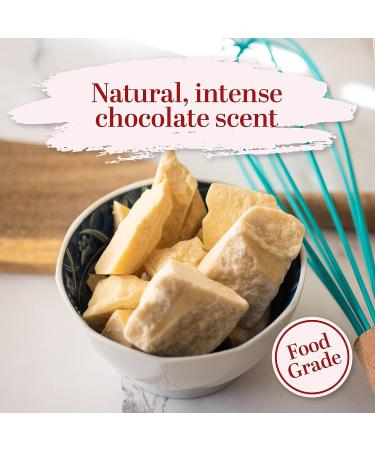 Organic Raw Unrefined Cocoa Butter 16 oz - USDA Certified | Food Grade for Lips, Stretch Marks, Scars, Body Lotion | Skin & Hair Moisturizer - Buy Online on GoSupps.com