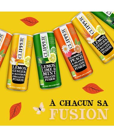 CLIPPER - Organic Refreshing Drink - Fusion Lemon Ginger Rooibos - No added sugar - 25cl x 12 - Buy Online on GoSupps.com