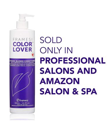 Framesi Color Lover Dynamic Blonde Conditioner - Purple Sulfate-Free Conditioner for Color-Treated Hair 16.91 Fl Oz - Buy Online on GoSupps.com