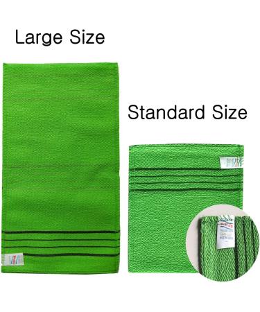 GOLDSANGSA Korean Exfoliating Towel Mitts (Large 4pcs) - Remove Dead Skin with Korean Italy Towel Skincare - Bath Cloth Exfoliating Scrub - Buy Online on GoSupps.com