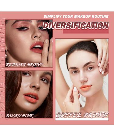 Buy 4Pcs Nude Matte Liquid Lipstick Set - Waterproof Long-Lasting Non-Stick Velvet Lip Gloss Makeup Gift for Women - Buy Online on GoSupps.com