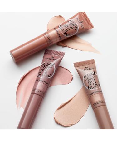 Essence Baby Got Glow Liquid Highlighter No. 20 Violet - Vegan Oil-Free Paraben-Free - 3 Pack (3x10ml) - Shiny Easy to Remove Perfect for Every Skin Tone - Buy Online on GoSupps.com
