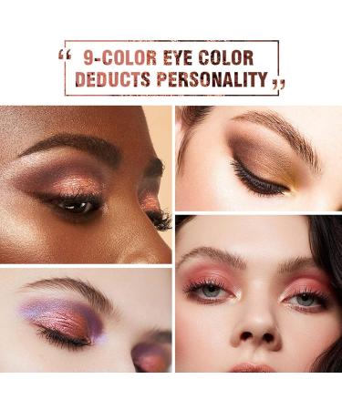 9 Colors Eyeshadow Palette Long Lasting Professional Makeup Ultimate Eye Shadow Smudge Eyeshadow Makeup Eye Shadow Neutral Smoky Eye Shadows - Buy Online on GoSupps.com