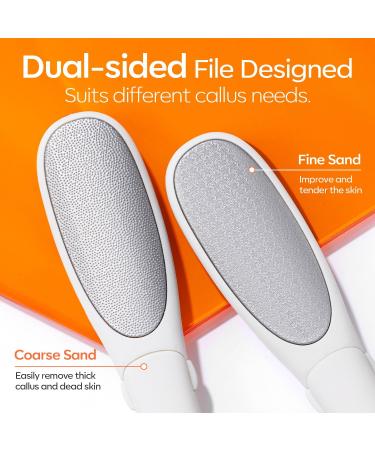 Modelones Mini Foot File - 2-in-1 Callus Remover & Pedicure Tool | Double-Sided Rasp for Safe Daily Foot Care - Buy Online on GoSupps.com