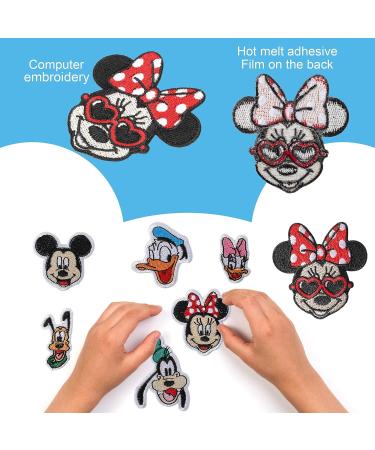 Cute Cartoon Mouse Applique Embroidered Patches - Set of 7 | Iron On or Sew On for T-Shirts, Jeans, Hats, Bags - Anime Mouse Patch Collection - Buy Online on GoSupps.com