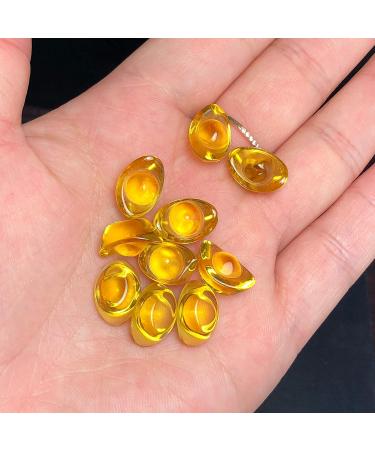 QGKLTSNA Natural Glass Gold Ingot Symbol of Wealth Used for Home Decoration Presents a Good Representative - Buy Online on GoSupps.com