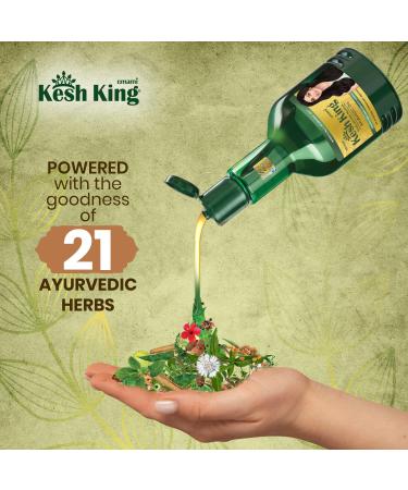 Emami Ayurvedic Hair Oil - Herbal Bhringraj & Amla Oil for Hair Growth Reduces Hairfall Nourishes Scalp - 10.14 Fl Oz (300ml - Buy Online on GoSupps.com