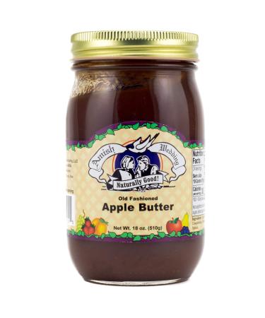 Amish Wedding All Natural Old Fashioned Apple Butter 18 Ounces (Pack of 2)