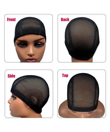 Highshion 5pcs Spandex Mesh Dome Wig Caps - Stretchable, Breathable, and Elastic for Comfortable Wig Making - Big Holes, Dome Caps for Men and Women - Buy Online on GoSupps.com