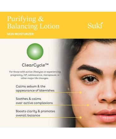 Suki Skincare Purifying Day Lotion with Salicylic Acid Hydrating Anti-Aging Moisturizer for Oily & Acne-Prone Skin 1.7oz - Buy Online on GoSupps.com