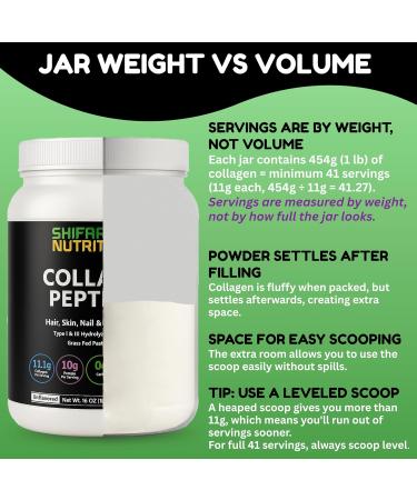 Halal & Grass Fed Collagen Peptides Powder 1 lb. 16oz Unflavored Hydrolyzed Collagen Peptides Powder Type I & Type III for Hair Skin Nails & Joints | Keto & Paleo Friendly | Sugar & Gluten Free - Buy Online on GoSupps.com