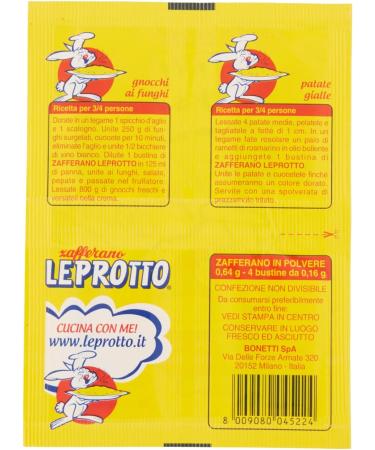 Safran italien Zafferano (Leprotto / 4 paquets) Leprotto / 4 enveloppes - Buy Online on GoSupps.com