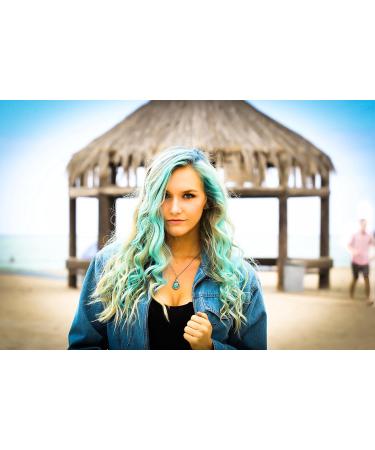 Fun Temporary Hair Color Powder - Peacock Blue - Easy Shampoo Out - All Hair Colors - Buy Online on GoSupps.com