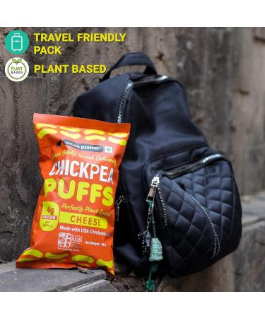  Urban Platter Urban Platter Cheddar Flavored Chickpea Puffs 65g (Crunchy Salty Snack | Plant-Based | 4g Protein Per Serving | American Chickpeas) - Buy Online on GoSupps.com