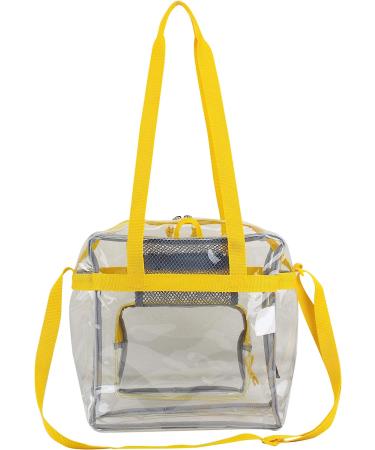 Eastsport Clear Stadium Tote - Honey Bun Yellow | Approved for Sporting Events - Buy Online on GoSupps.com